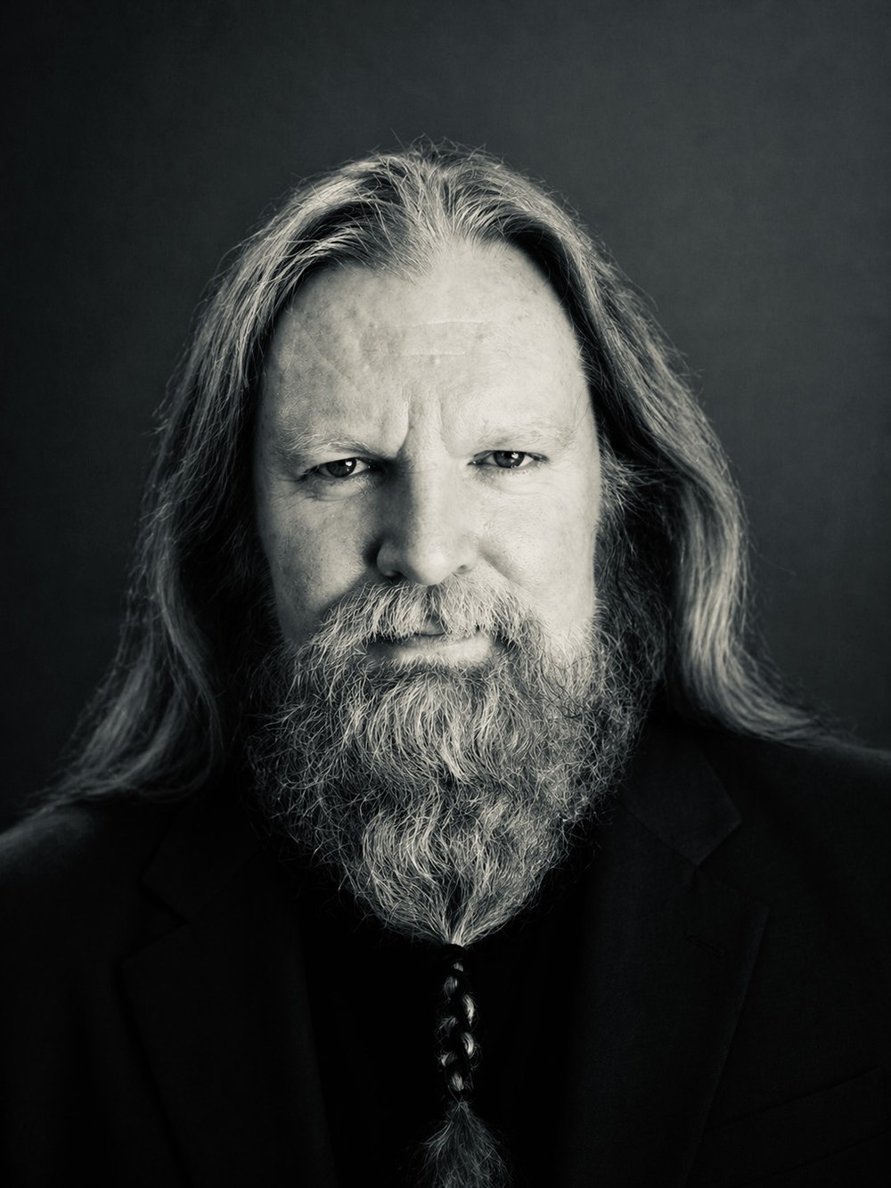 Black and white portrait