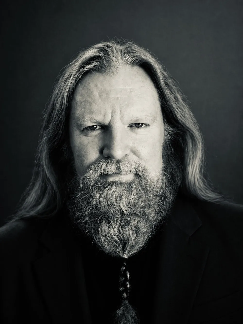 Black and white portrait
