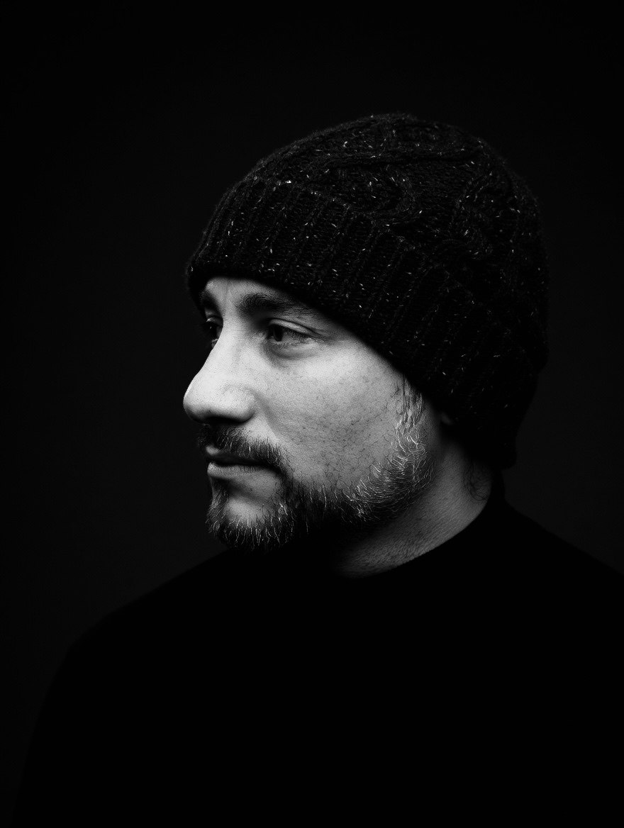 Studio portrait, profile